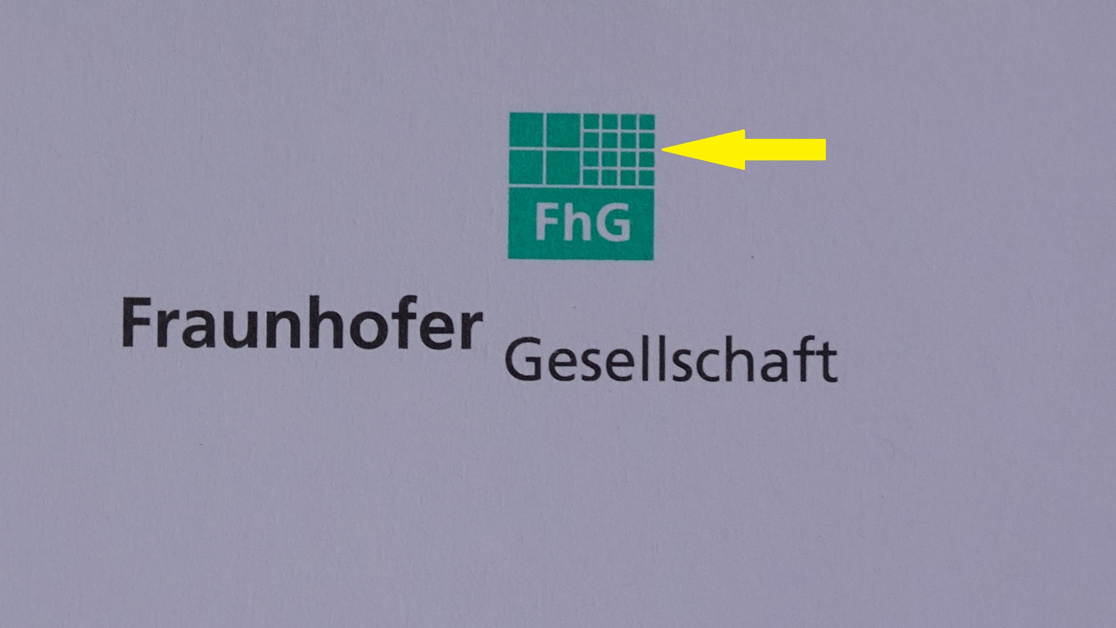 Das früher verwendete Logo der Fraunhofer-Gesellschaft